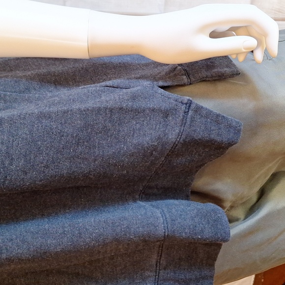 Dip Dye Blue Livi Active by Lane Bryant Short Sleeve Hoodie 14 16 1X - Picture 4 of 6